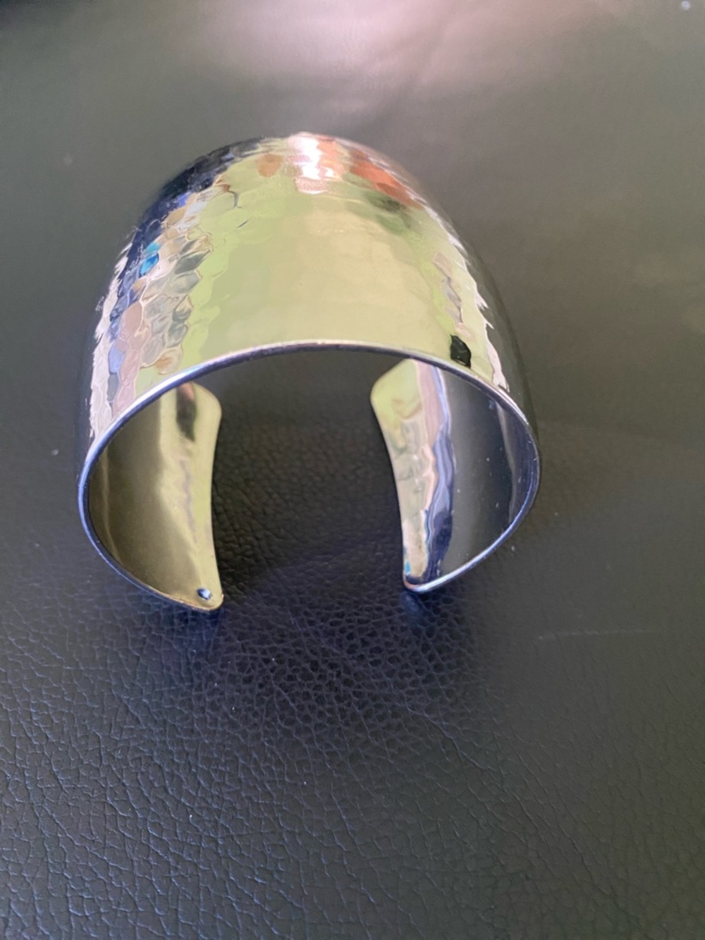 Ann Taylor Hammered Silver Cuff Bracelet